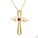 Ruby Angel Cross Pendant 70843 - Image 4