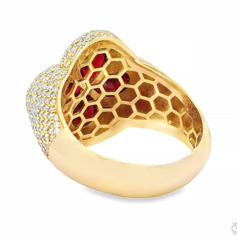 Ruby Clover Diamond Ring 70828 - Image 6