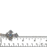 Aquamarine Ruby Diamond Cross 68582 - Image 6