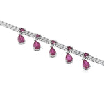 Ruby Droplet Tennis Bracelet 70669 - Image 6