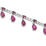 Ruby Droplet Tennis Bracelet 70669 - Image 7