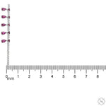 Ruby Droplet Tennis Bracelet 70669 - Image 8