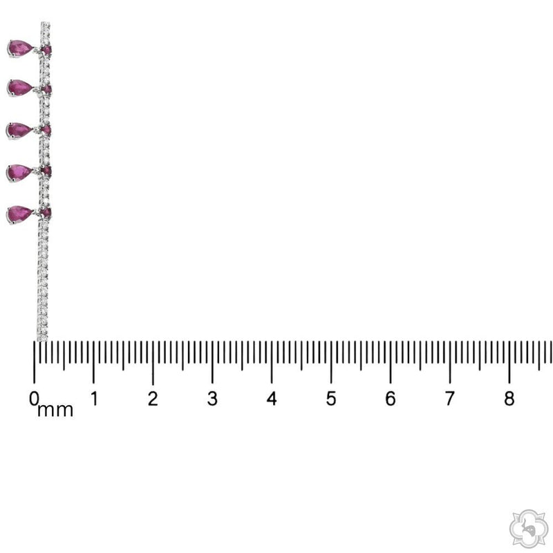 Ruby Droplet Tennis Bracelet 70669 - Image 8