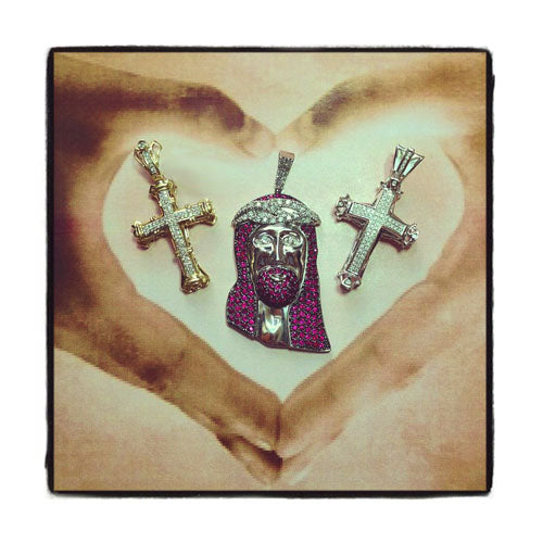 Ruby Jesus Silver Chain 31713 - Image 3