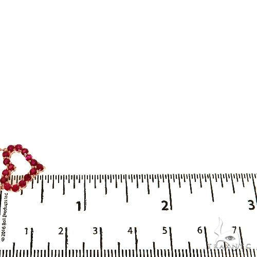 14K Gold Ruby Heart Necklace, photo 6 of 6