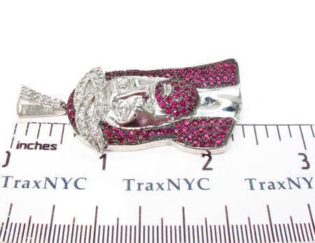 Ruby Jesus Silver Chain 31713 - Image 13