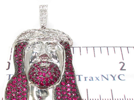 Ruby Jesus Silver Chain 31713 - Image 12