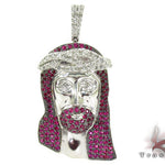 Ruby Jesus Silver Chain 31713 - Image 2