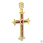 Ruby Majesty Cross Pendant 70744 - Image 2