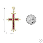 Ruby Majesty Cross Pendant 70744 - Image 8