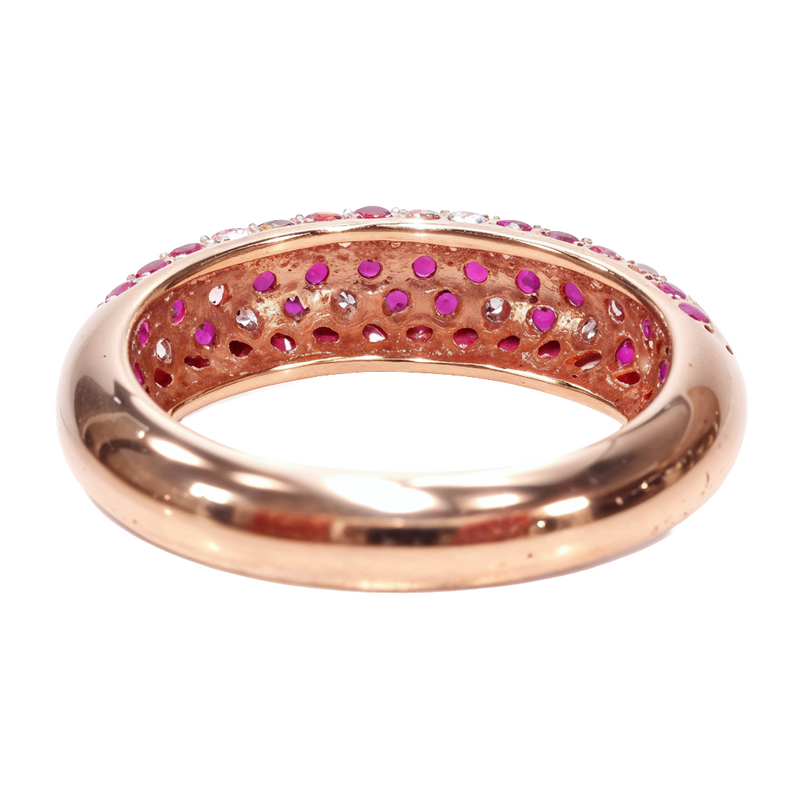 Ruby Diamond Anniversary/Fashion Ring in 18K gold, view 5