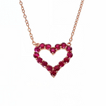 Ruby Heart Necklace 67582