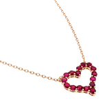 Ruby Heart Necklace 67582