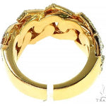 14K Yellow Gold Baguette Diamond Cuban Ring 66131 - Image 5