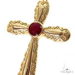 Sacred Scarlet Ruby Cross Pedant 69604 - Image 3