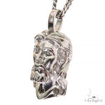 Sacred Visage Jesus Pendant Set .925 Silver 69619 - Image 3