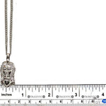 Sacred Visage Jesus Pendant Set .925 Silver 69619 - Image 5