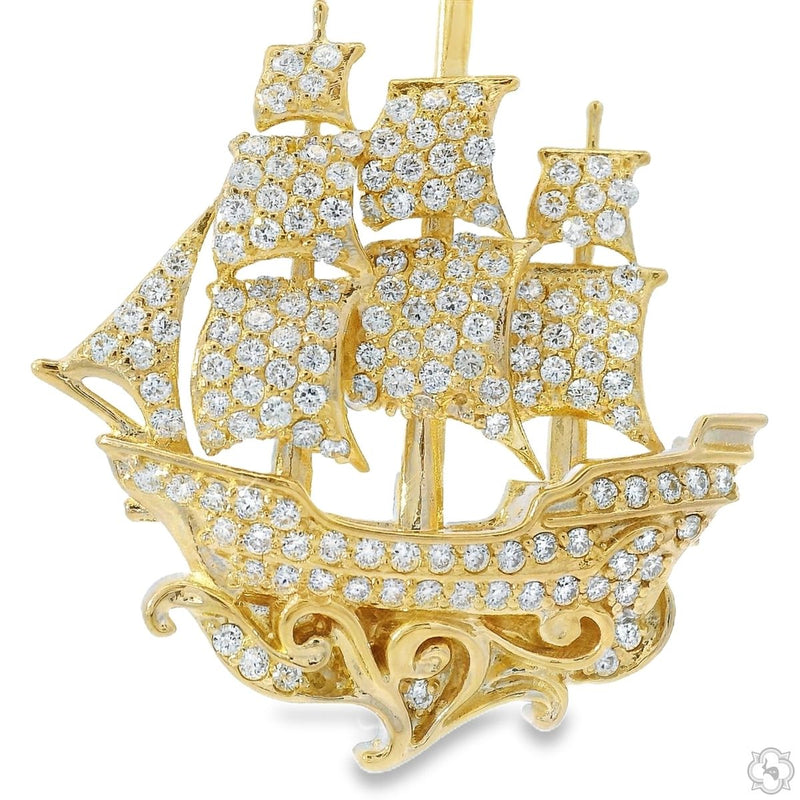 Sailboat Diamond Pendant 70677 - Image 3