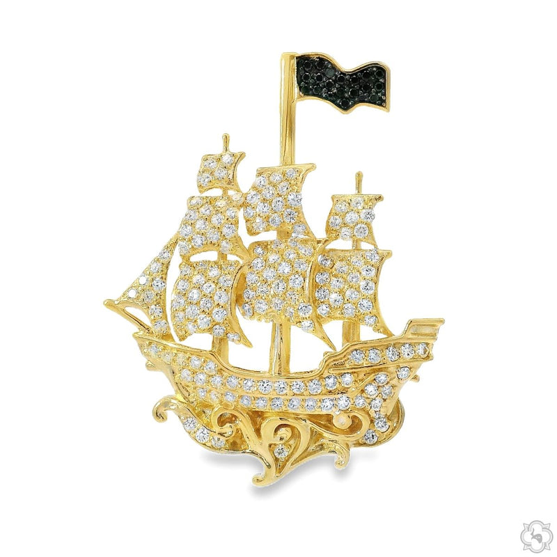 Sailboat Diamond Pendant 70677 - Image 4