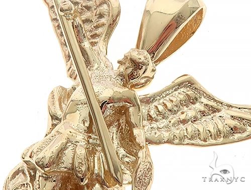 14K Gold Saint Michael Pendant, photo 4 of 7