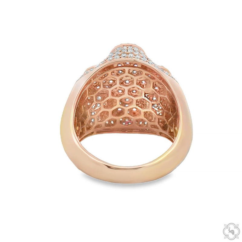 14K Gold Sapphire Cross Diamond Ring, photo 5 of 7