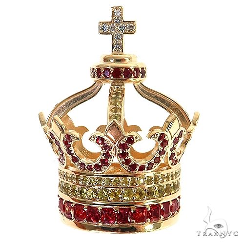 jewel crown 様 Sapphire Diamond Crown Pendant 68841 | TraxNYC