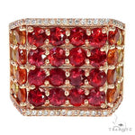 Sapphire Diamond Fire Ring 67291 - Image 2