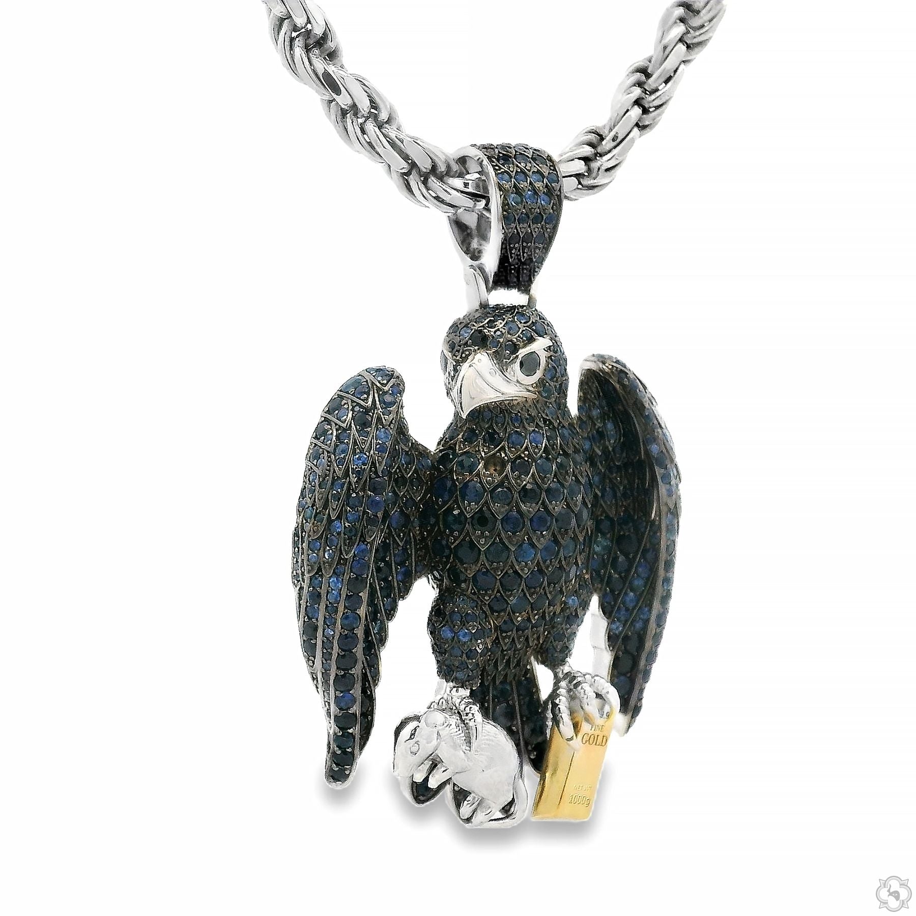 Sapphire Hawk Pendant 70805 | TraxNYC
