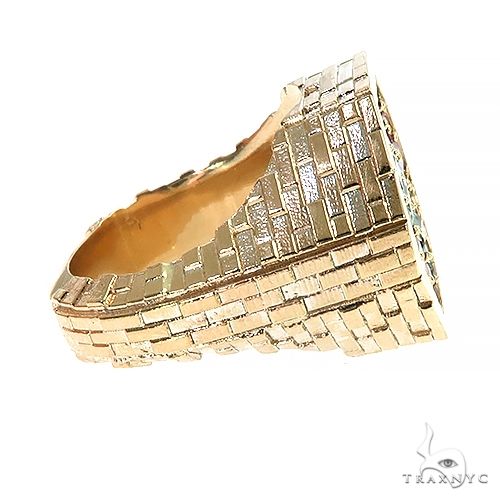 Sapphire Diamond Brick Hexagon Ring 66799 - Image 3