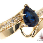 flawless sapphire Saturn Ring Set 30643 - Image 1
