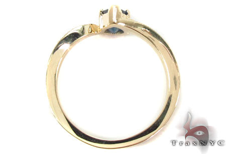 flawless sapphire Saturn Ring Set 30643 - Image 8