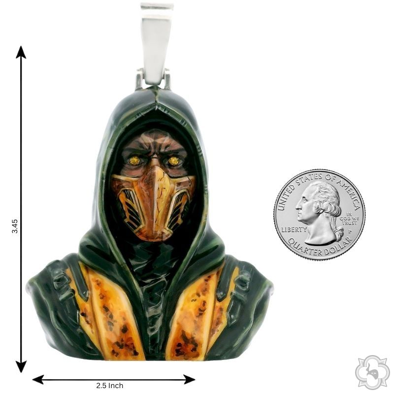 Glow In The Dark Scorpion Mask Pendant 70711 - Image 7