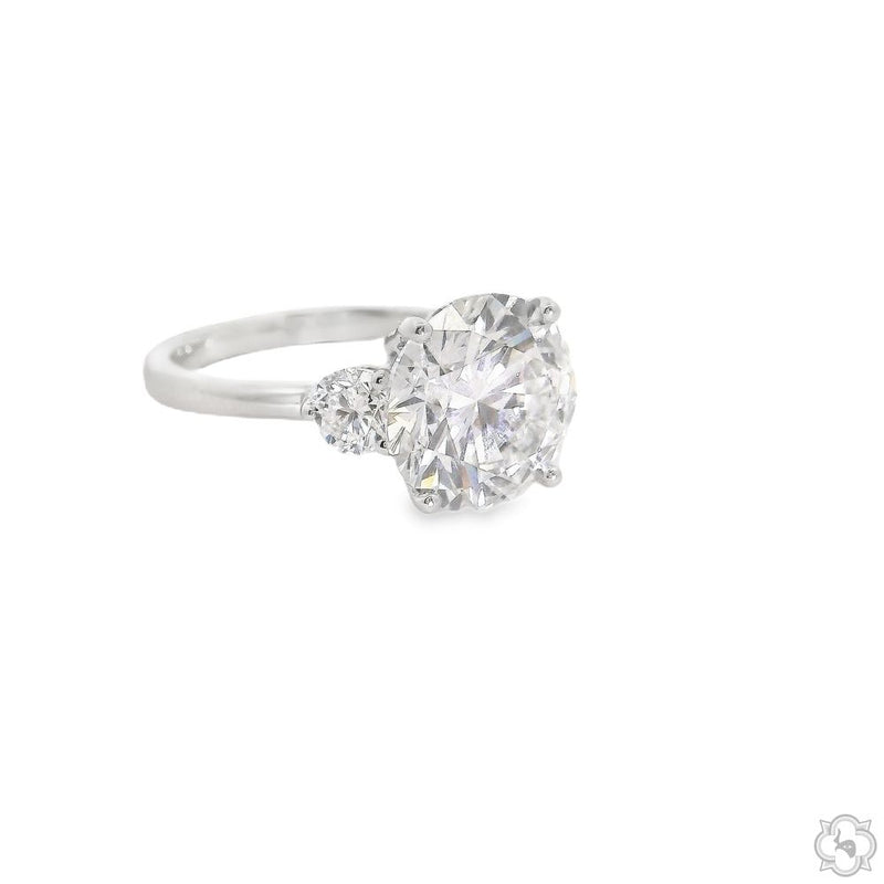 Serene 4ct Round Engagement Ring 70592 - Image 2