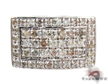 Silver 5 Row Prong Diamond Ring 25652 - Image 2