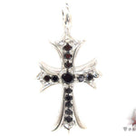 Silver Black Diamond  Cross Crucifix 32659 - Image 1