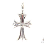 Silver Black Diamond  Cross Crucifix 32659 - Image 5