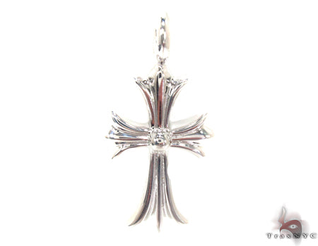 Silver Black Diamond  Cross Crucifix 32659 - Image 5