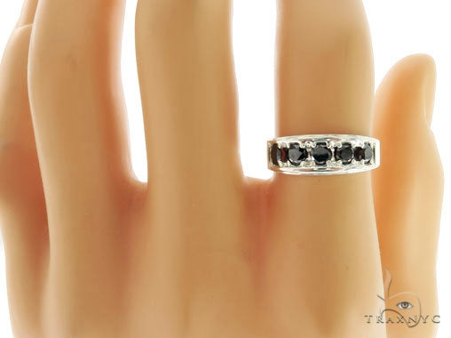 Silver Black Diamond Ring 57037 - Image 9
