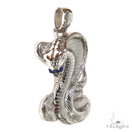 Silver Cobra Pendant 67350 - Image 2