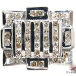 Silver Diamond Crown Ring 25651 - Image 2