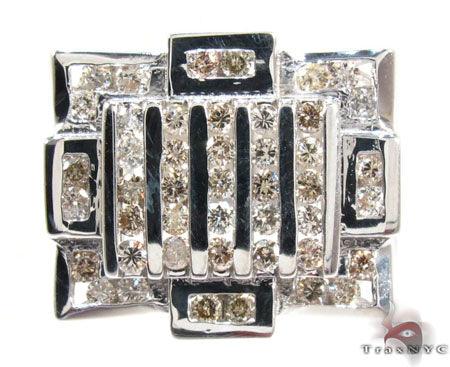 Silver Diamond Crown Ring 25651 - Image 2