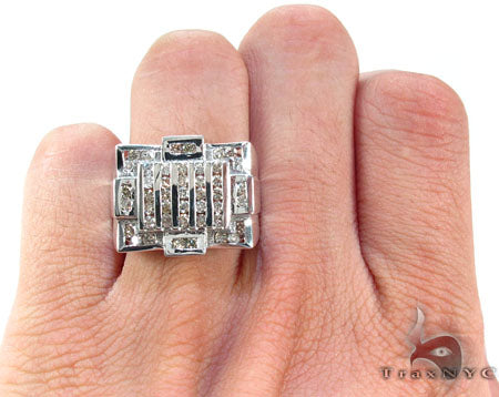 Silver Diamond Crown Ring 25651 - Image 8