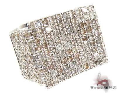 Silver Diamond Modern Ring 25653 - Image 1