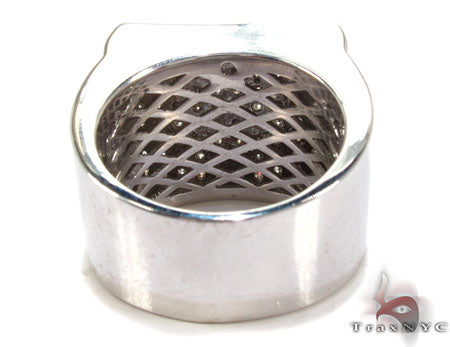 Silver Diamond Modern Ring, photo 6 of 7