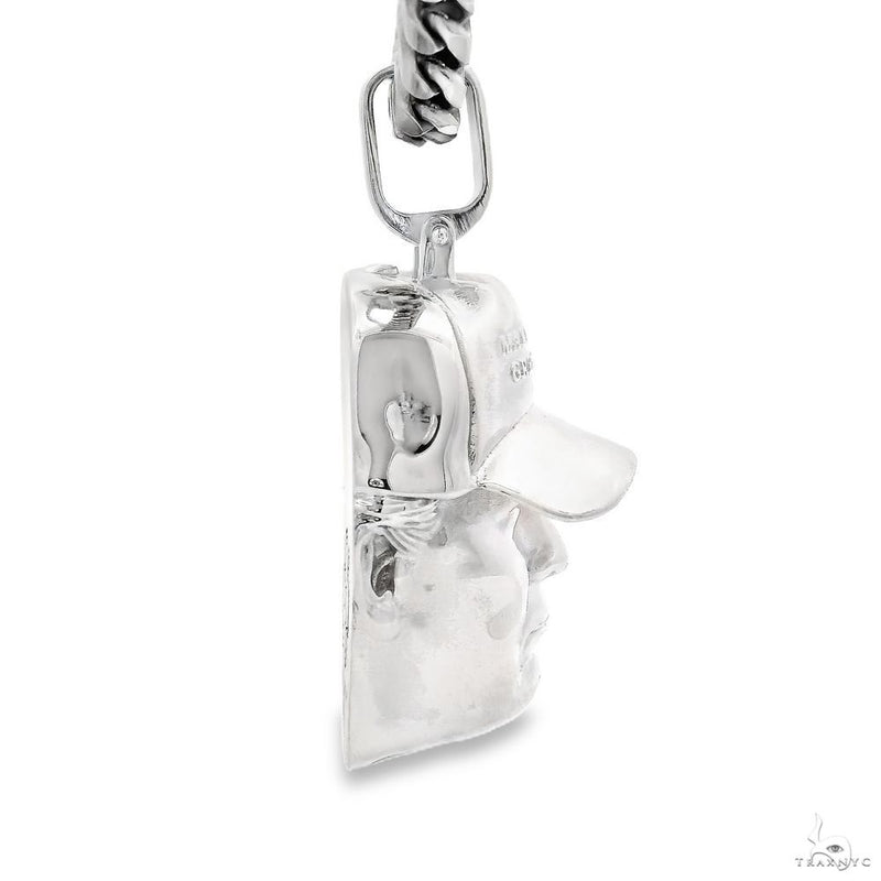 Silver Donald Trump Head Pendant Franco Set, photo 3 of 4