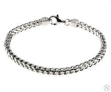 Silver Franco Pave Bracelet 3.8mm 8.5 inches 70634