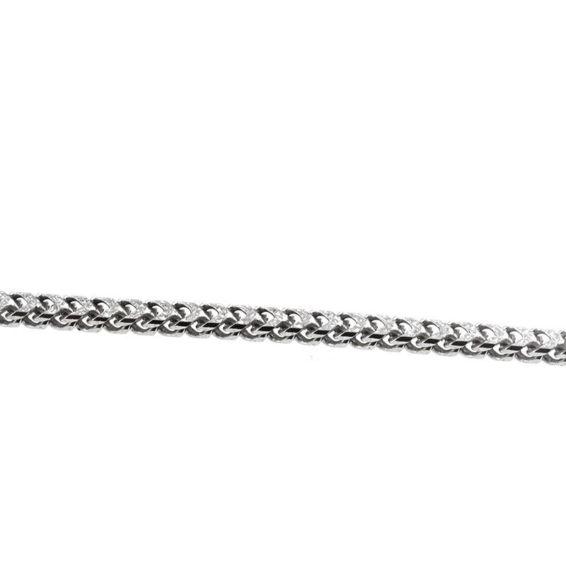 Silver Franco Pave Bracelet 3.8mm 8.5 inches 70634 - Image 3