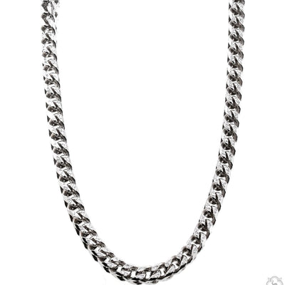 Silver Franco Pave Chain 3.8mm 18 inches 70633 - Image 1
