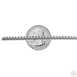 Silver Franco Pave Chain 3.8mm 22 inches 70631 - Image 4