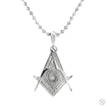 Silver Masonic Emblem Pendant - Large 70750 - Image 1